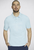 Skechers OFF DUTY - Polo shirt - hellblau