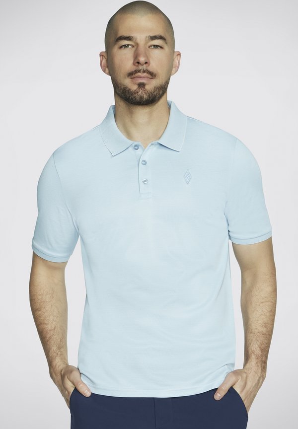Skechers OFF DUTY - Polo shirt - hellblau