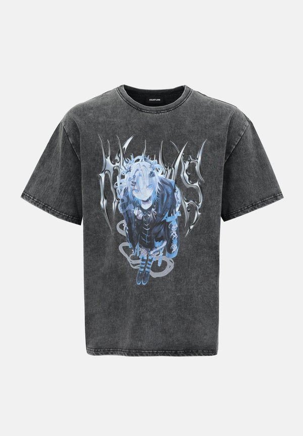 YOURTURN by Zalando UNISEX ACID WASH ANIME