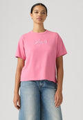 Levi's® VINTAGE TEE - Print T-shirt - corded script logo tameless rose