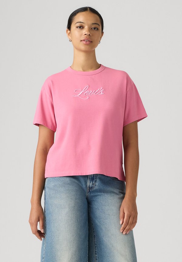 Levi's® VINTAGE TEE - Print T-shirt - corded script logo tameless rose