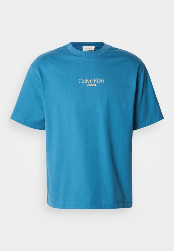 Calvin Klein Jeans GRAPHIC TEE - Print T-shirt - bluesteel