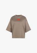 adidas Performance Print T-shirt - simple brown   hi-res red