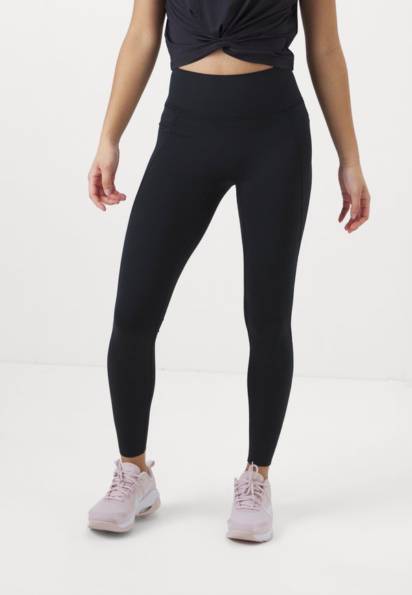 Nike Performance W NK DF UNIVERSA HR PKT TGHT - Leggings - black/anthracite/dark smoke grey
