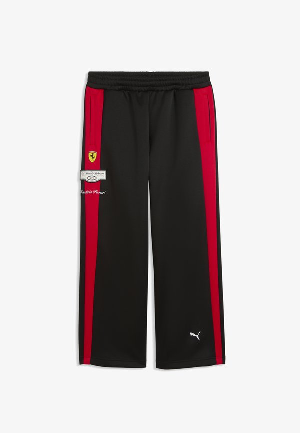 Puma FERRARI T7 TRAININGSHOSE - Tracksuit bottoms - black