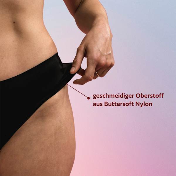 Periodenunterwäsche Slip Cheeky Schwarz Gr. M dais