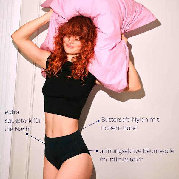 Periodenunterwäsche Slip Night schwarz Gr. S dais