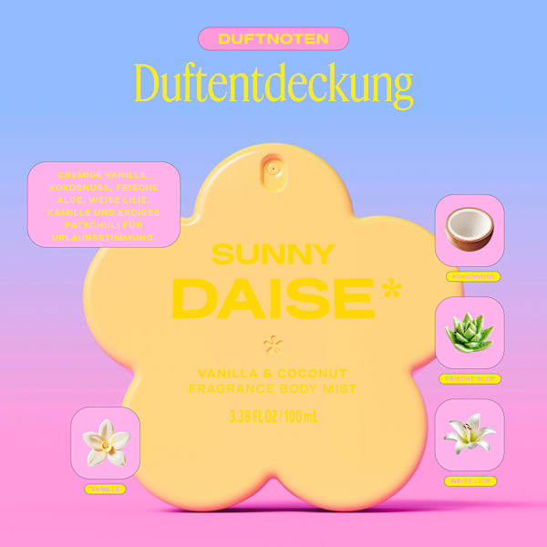 Body Spray Body Mist Sunny Daise DAISE