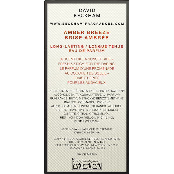 Amber Breeze Eau de Parfum DAVID BECKHAM
