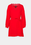 Vero Moda Petite VMLYRA V NECK DRESS