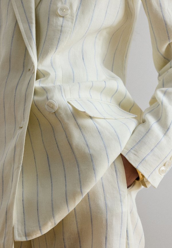 Lauren Ralph Lauren STRIPED LINEN TWILL BLAZER