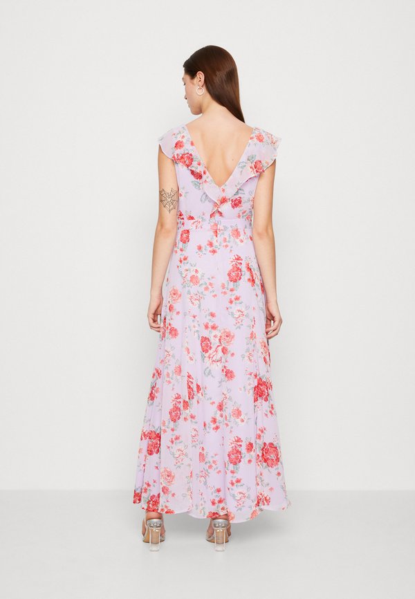VILA VIRILLA V NECK FRILL ANKLE DRESS