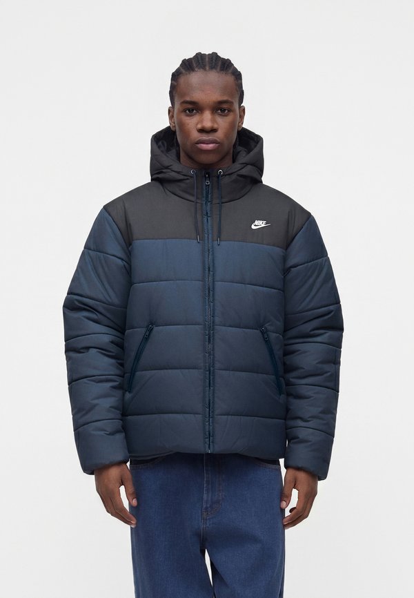 Nike Sportswear ACCESS PUFFER - Winter jacket - obsidian/black/white