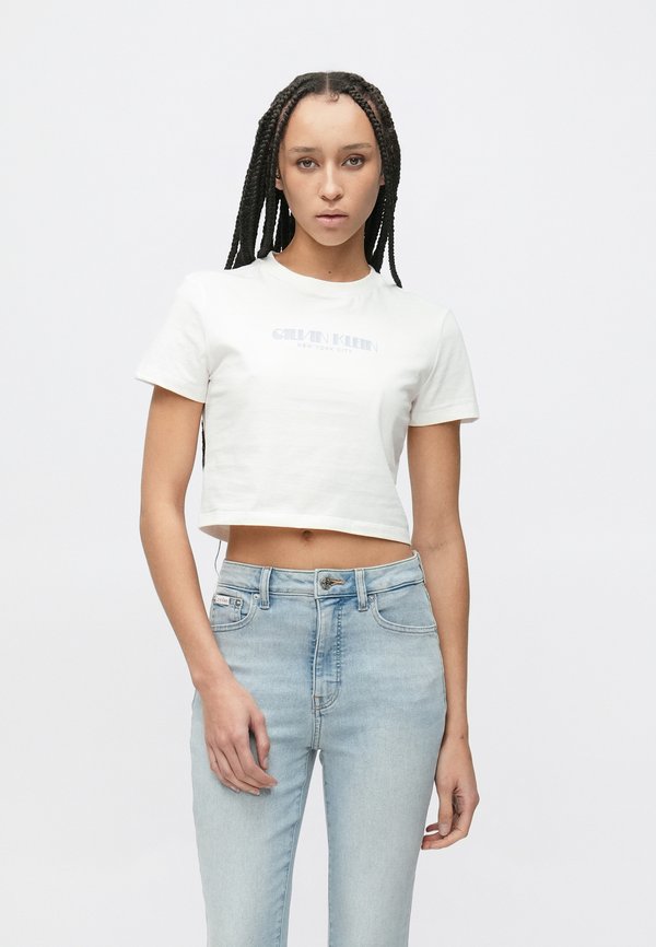 Calvin Klein Jeans LOGO CROPPED TEE