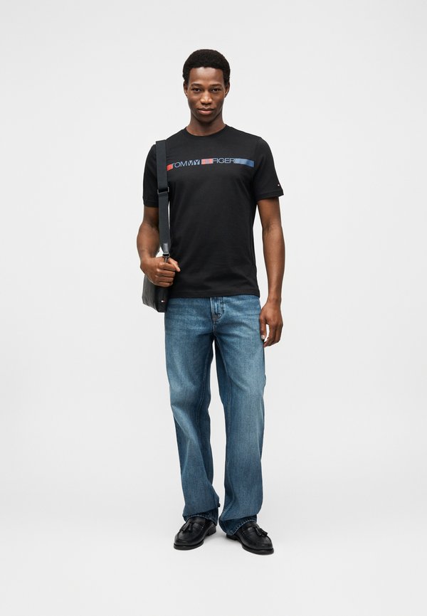 Tommy Hilfiger LOGO STRIPE JERSEY T-SHIRT