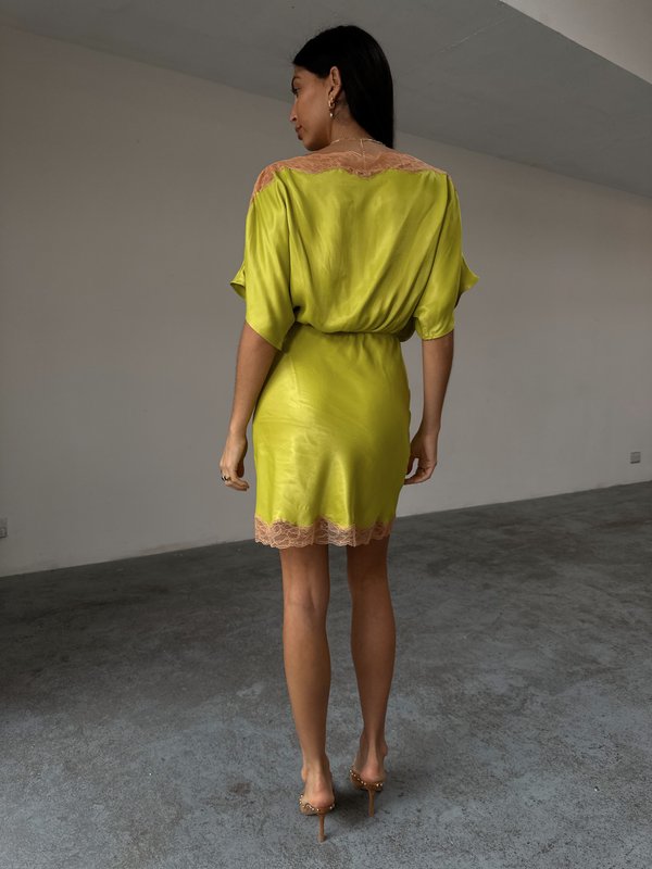 Never Fully Dressed OLIVE MINI DRESS