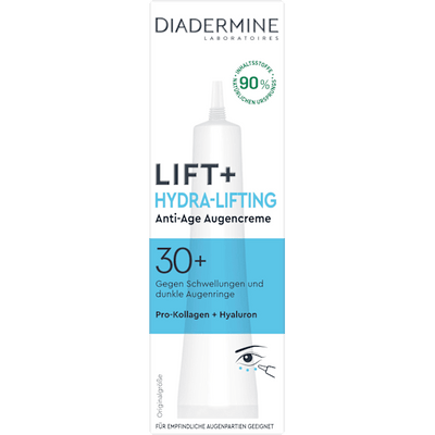 Diadermine Eye cream Lift+ Hydra Lifting eye contour, 15 ml