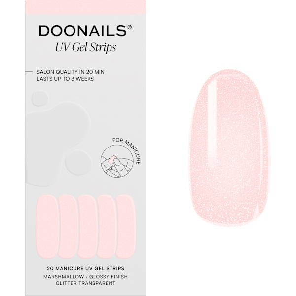 UV Gel Nagelfolien, Gel Strips Marshmallow Doonails