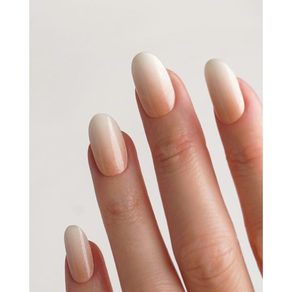 UV Gel Nagelfolien, Gel Strips Nude Glitter Babyboomer Doonails