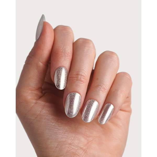 UV Gel Nagelfolien, Gel Strips Silver Cat Eye Doonails