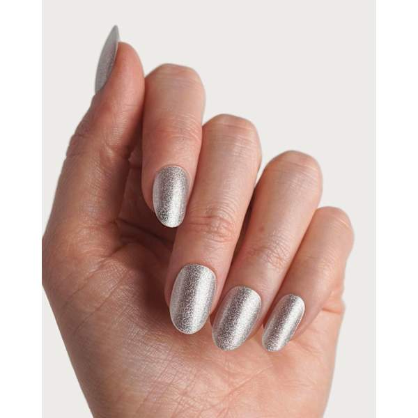 UV Gel Nagelfolien, Gel Strips Silver Shimmer Doonails