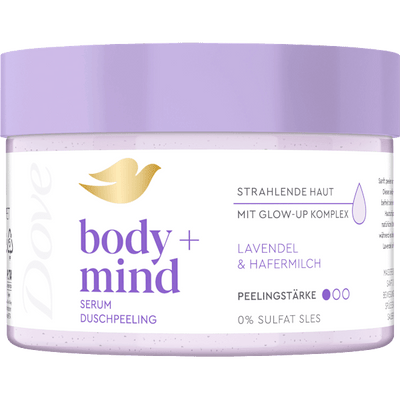 Dove Body scrub body+mind lavender & oat milk, 295 ml