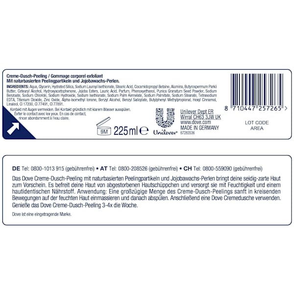 Körperpeeling Granatapfel & Sheabutter Dove