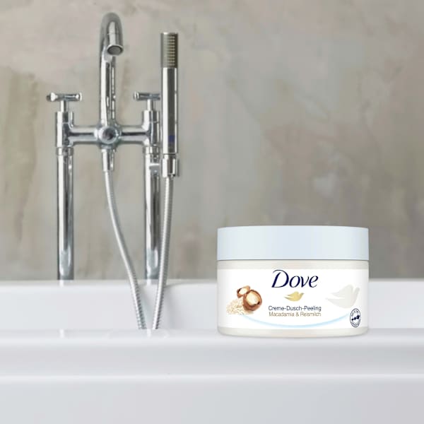 Körperpeeling Macadamia & Reismilch Dove