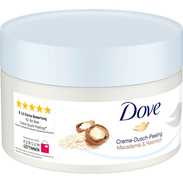 Körperpeeling Macadamia & Reismilch Dove