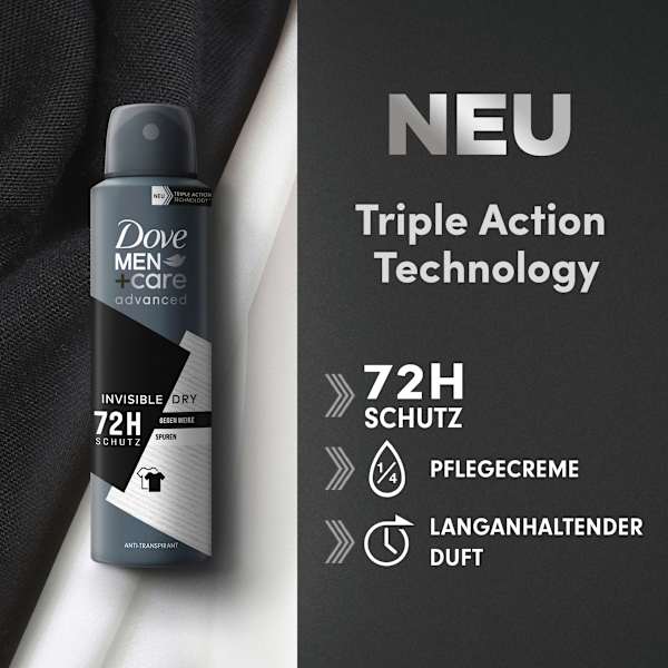 Antitranspirant Deospray Advanced Invisible Dry Dove MEN+CARE