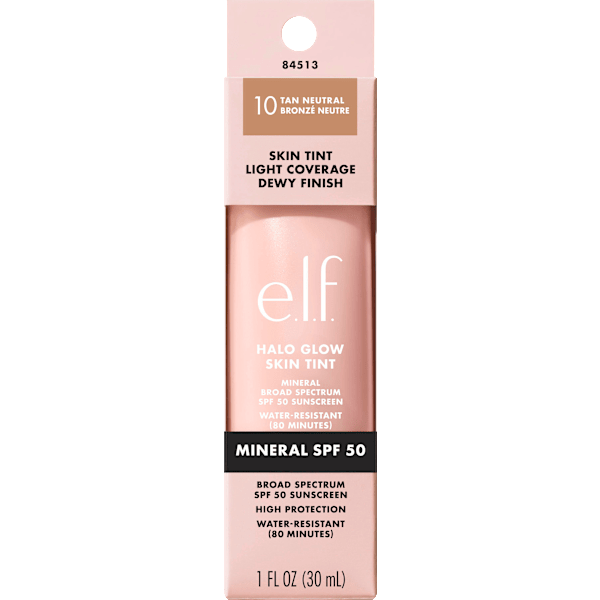 Foundation Halo Glow Skin Tint 10 Tan Neutral e.l.f. Cosmetics