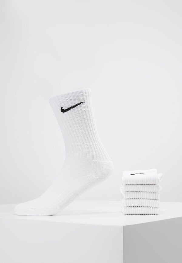 Nike Performance EVERYDAY CUSH CREW UNISEX 6 PACK  - Sports socks - white/black