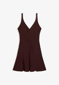 Bershka RUCHED MINI - Day dress - brown