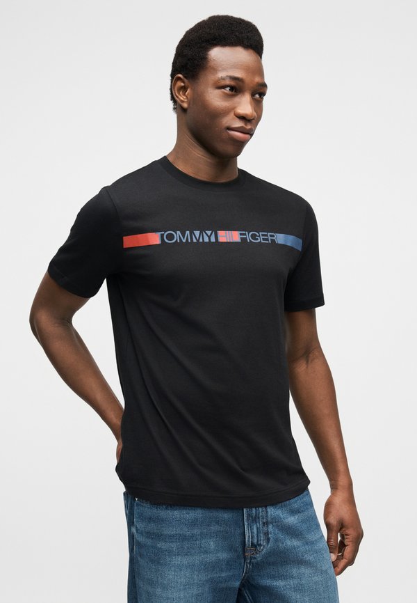 Tommy Hilfiger LOGO STRIPE JERSEY T-SHIRT