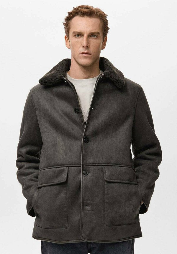 Mango Winter jacket - schokolade