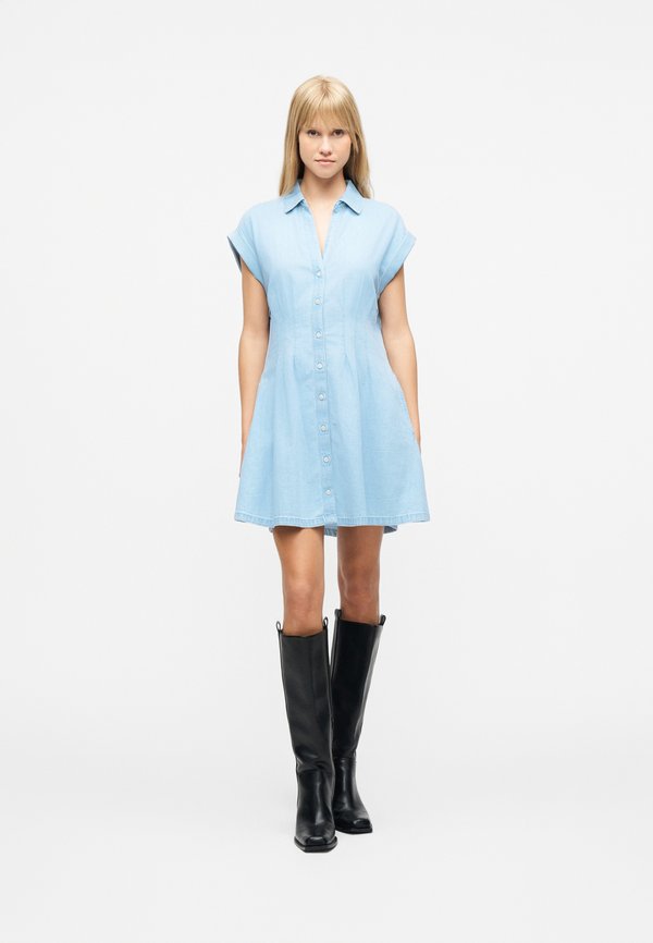 GAP PINTUCK MINI DRESS LARK