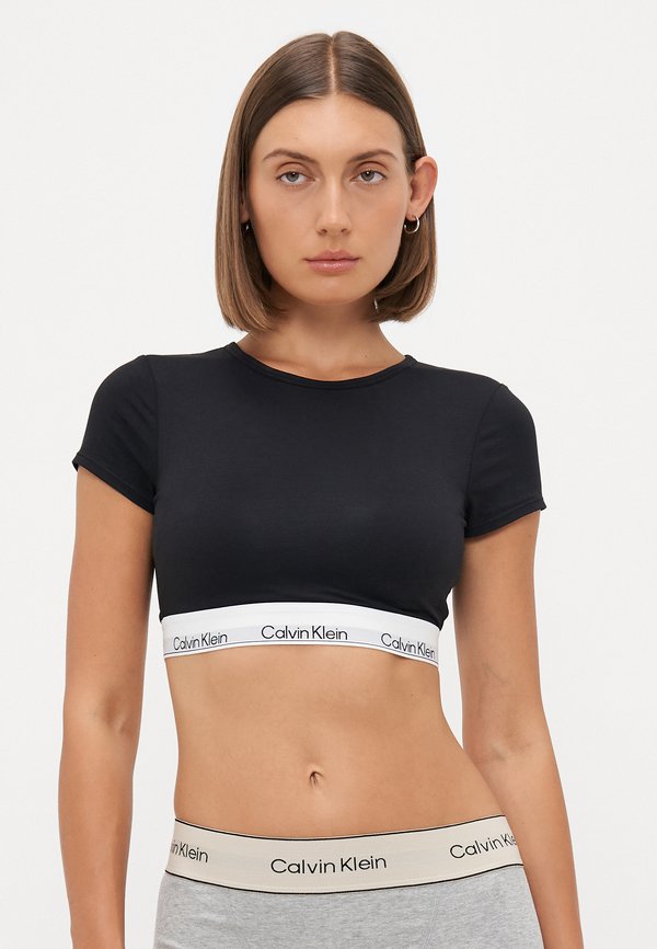 Calvin Klein Underwear T-SHIRT BRALETTE - Pyjama top - black