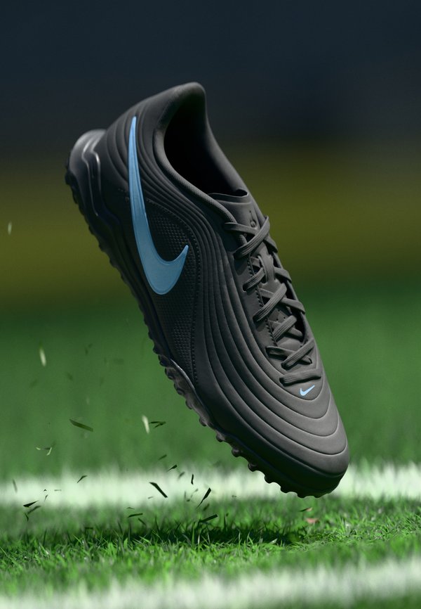 Nike Performance TIEMPO MAESTRO CLUB UNISEX - Turf football boots - black/ice blue