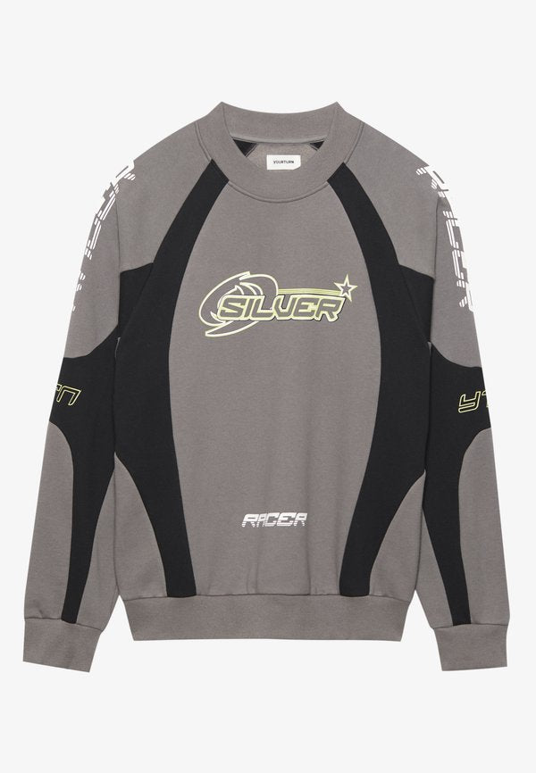 YOURTURN by Zalando SILVER RACER CREW OVERSIZED UNISEX