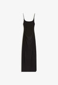 Bershka GATHERED STRAP MIDI DRESS 01017714 - Shift dress - black