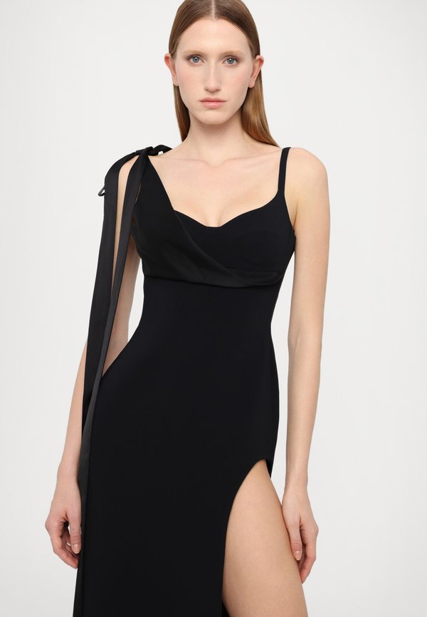 David Koma BOW DETAIL OPEN LEG DRESS