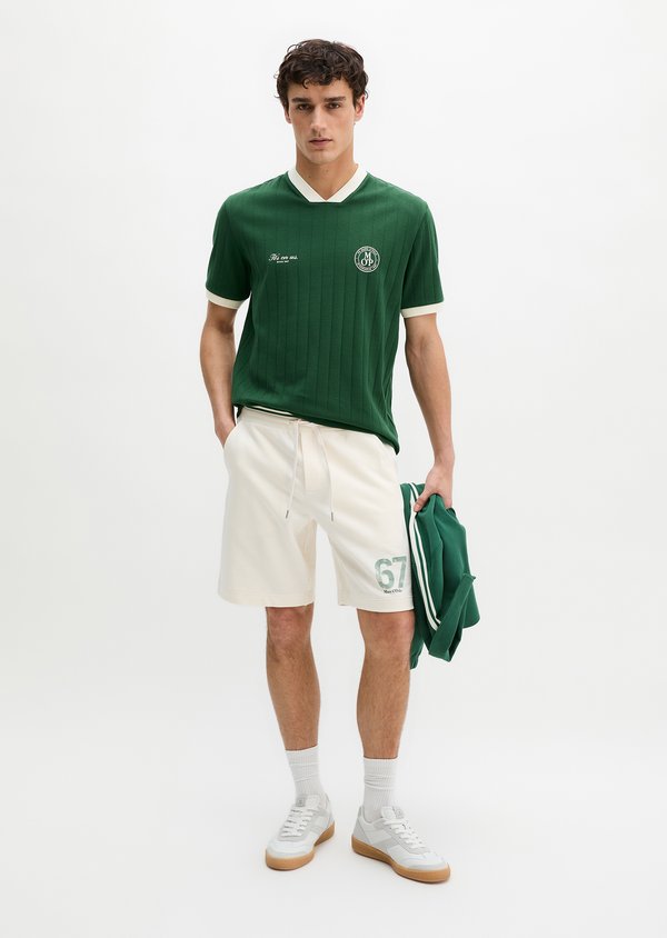 Marc O'Polo MOP CLUB '67 FOOTBALL TRICOT SHIRT, RIB