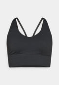 adidas Performance 3 STRIPES STUDIO ALL ME - Light support sports bra - black