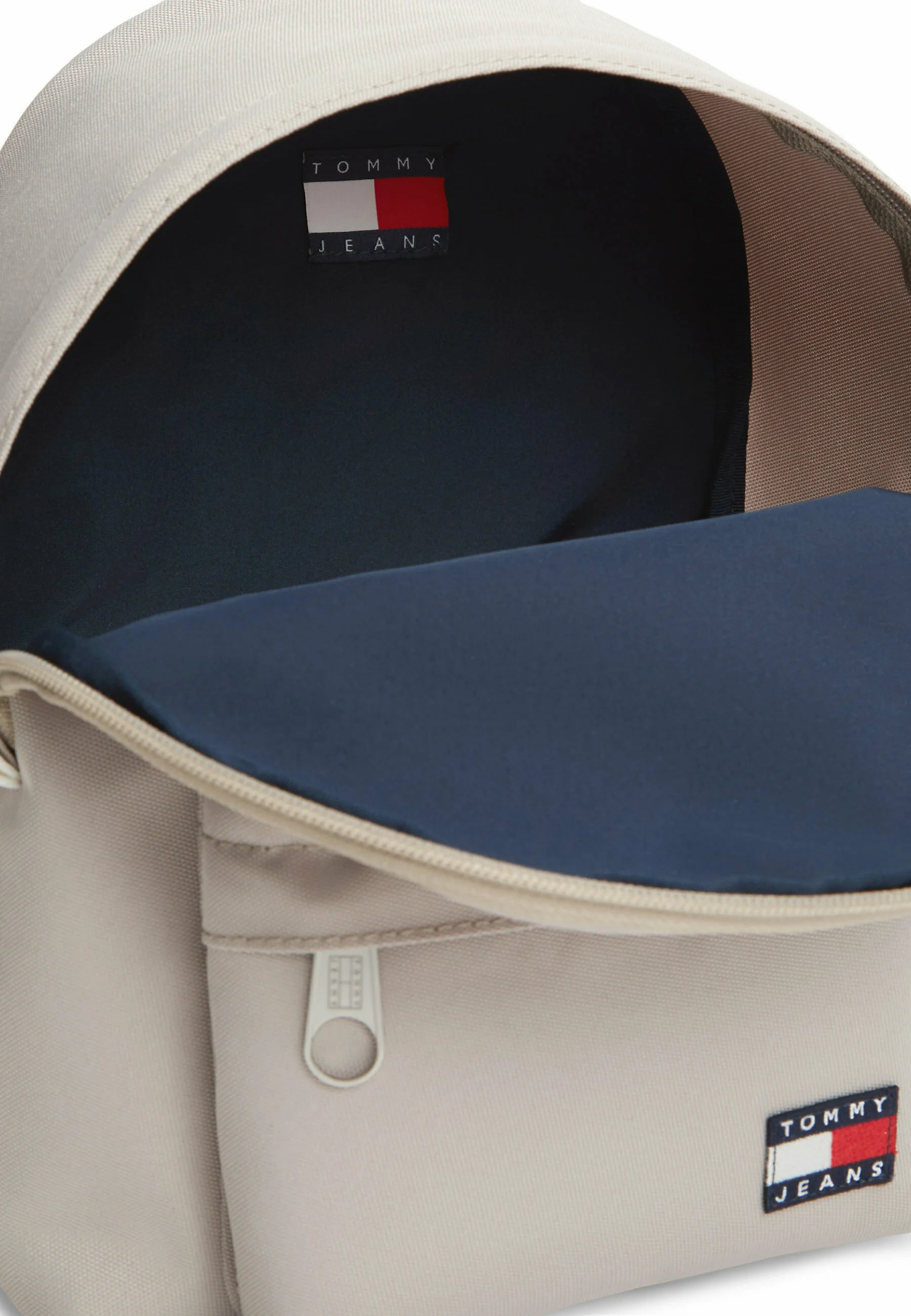 Tommy Jeans ESSENTIAL LOGO DOME - Rucksack - stone