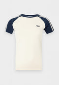 adidas Originals TEE - Print T-shirt - warm vanilla/night indigo