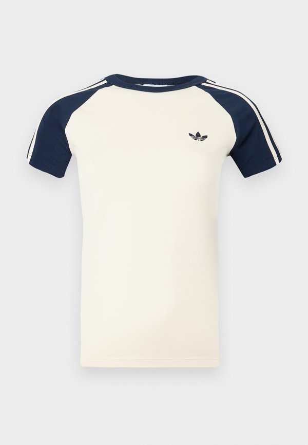 adidas Originals TEE - Print T-shirt - warm vanilla/night indigo