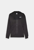 Puma SMALL LOGO COMFORT FULL-ZIP HOODIE - Zip-up sweatshirt - black