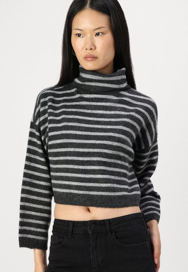 ONLY ONLTALIO STRIPE SHORT ROLLNECK