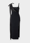 David Koma BOW DETAIL OPEN LEG DRESS