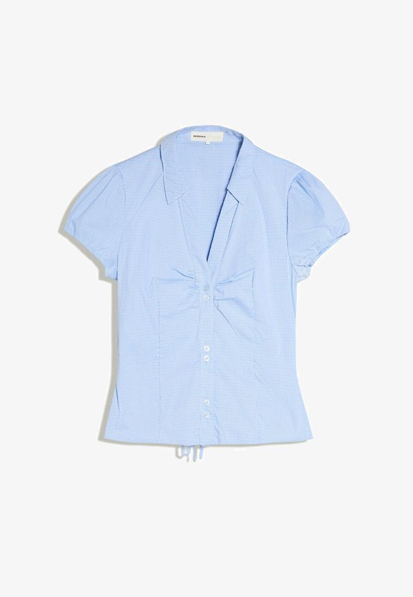 Bershka SHIRT 01337710 - Button-down blouse - dark blue